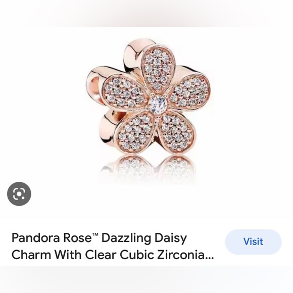 Pandora Rose Gold Dazzling Daisy Charm - Picture 2 of 4